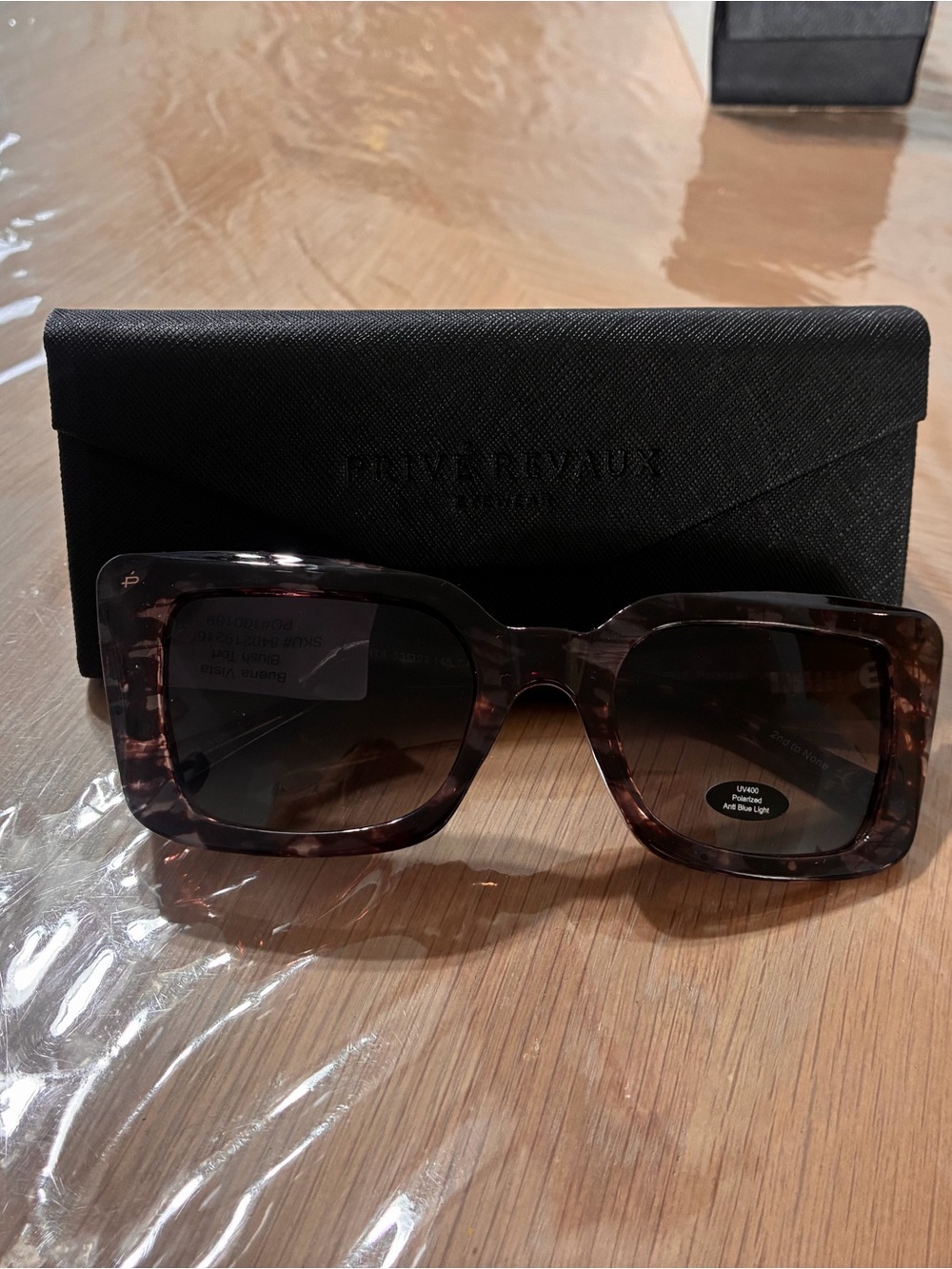 Pierre Hardy Tortoiseshell Square Sunglasses with Brown Gradient Lenses